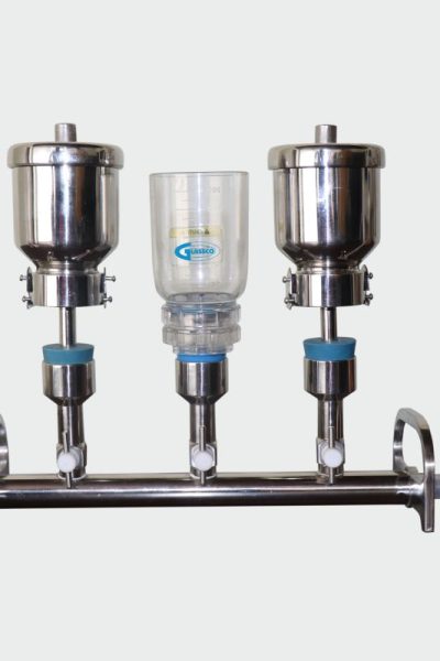 All Glass Filter Assembly with funnel, fritted base & cap, clamp 47mm, ground joint flask 1Ltr.